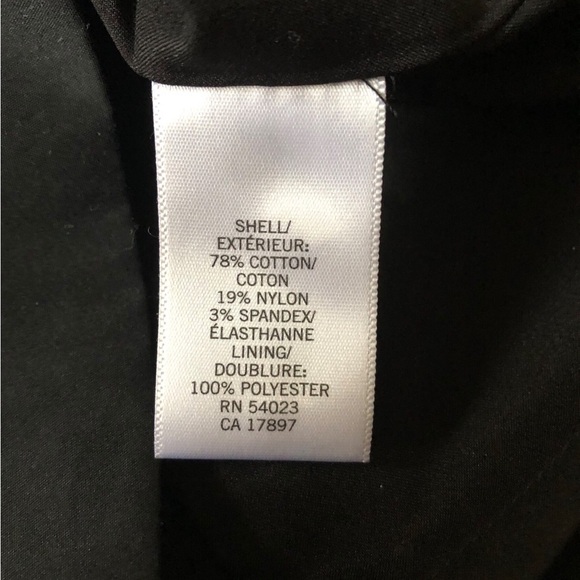 Banana Republic Black Sleeveless Cotton Blend Dress Sz 6 - Picture 2 of 10